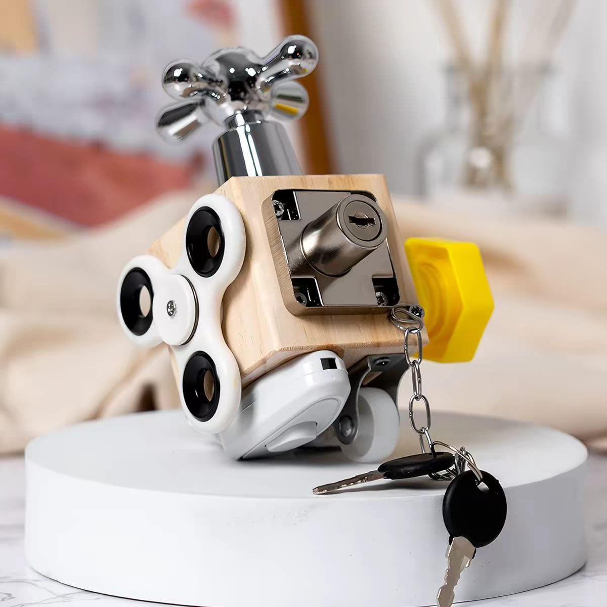 Wooden Busy Cube